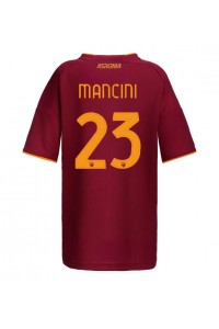 AS Roma Gianluca Mancini #23 Voetbaltruitje Thuis tenue Dames 2025-26 Korte Mouw